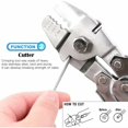 thumbnail image 4 of Heavy-Duty Wire Rope Crimping Tool, Stainless Steel Non-Slip Grips, Side Cutters For Crimp Copper, Self Locking Mechanism For Wide Application, Including Dog Leashes And Cable, 4 of 5