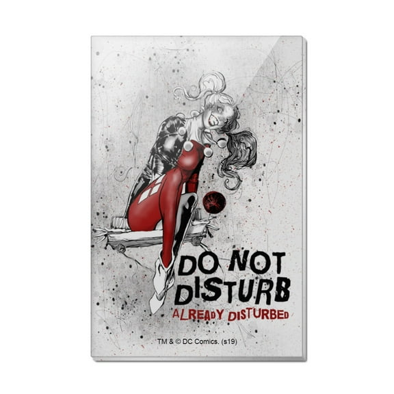 Harley Quinn Already Disturbed Rectangle Acrylic Fridge Refrigerator Magnet