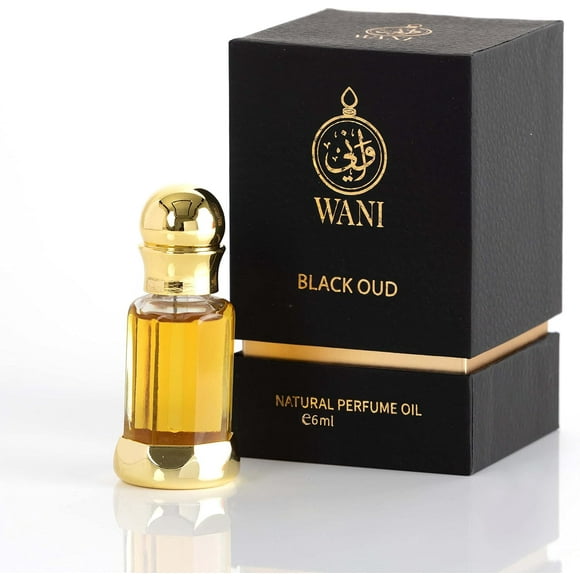 WANI 6ml Black Oud Concentrated Perfume Oil Wood Scented For Men, Arabian Fragrance Attar