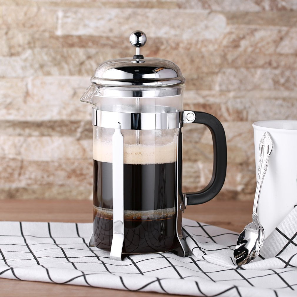 Coffee Maker Upgraded French Press Coffee Maker Stainless Steel 32 oz