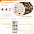 thumbnail image 5 of Yayeee Flameless Candles with Remote Flickering Battery Operated Multi Color Changing, Leopard Pattern, 5 of 7