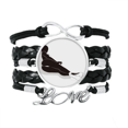 thumbnail image 1 of Hot Women Bikini Long Legs Bracelet Love Accessory Twisted Leather Knitting Rope Wristband, 1 of 3