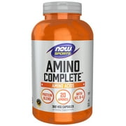 NOW Sports Nutrition, Amino Complete, Protein Blend With 21 Aminos and B-6, 360 Veg Capsules
