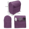 thumbnail image 5 of Geometric Lounger Chair Bag, Rounded Hexagonal Geometric Forms Funky Groovy Contemporary Design, High Capacity Storage with Handle Container, Lounger Size, Fuchsia and Charcoal Grey, by Ambesonne, 5 of 5