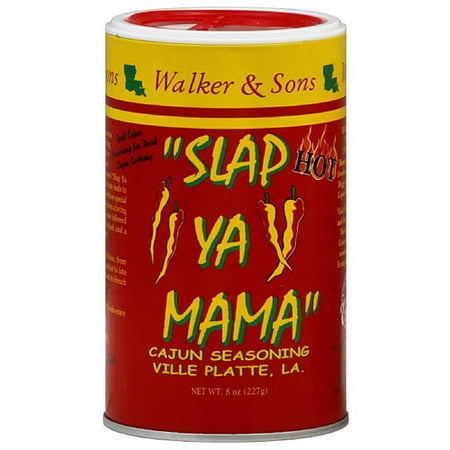 Hot Cajun Seasoning - Slap Ya Mama Hot Cajun Seasoning, 8 oz, (Pack of 12)