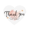 thumbnail image 2 of Dserhfy 150 Pcs Love Heart Shaped Thank You Cards 2.36 x 2.76 Inch Blank Notecards Greeting Cards for Wedding Baby Shower Small Business, 2 of 8