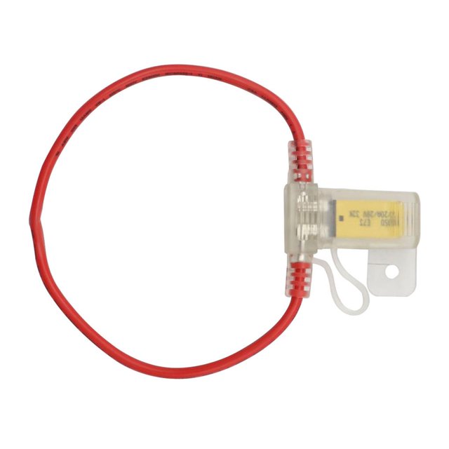 Portafusibles 5A Y Reinicio Manual De Cable De Fusible 28V/32V 12Awg Impermeable A Prueba De Polvo Transparente Para Coche Automóvil Yate Rv Camión Vehículo Advancent VI009538-03