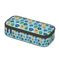 thumbnail image 4 of Geaub cartoon monster super large storage pencil case - multi-compartment, washable polyester, quick access design, easy grip handle, for students and professionals, 4 of 8