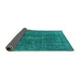 thumbnail image 2 of Ahgly Company Indoor Round Oriental Turquoise Blue Industrial Area Rugs, 5' Round, 2 of 4