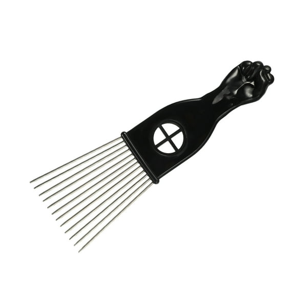 Vocoste Metal Hair Pick Metal African Hair Picks Afro Hair Pick Comb for Women and Men 6.89"x2.2"