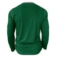 thumbnail image 6 of Jinhomg Men Fashion Polo Shirts Casual Button Classic Work Shirt Long Sleeve Golf Tennis Collared Shirt With Pocket Green,XL, 6 of 6