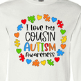 thumbnail image 4 of Inktastic I Love my Cousin Autism Awareness Long Sleeve T-Shirt, 4 of 5