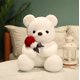 thumbnail image 1 of Bonito peluche SHAFISH con forma de oso de peluche, 35 cm, color blanco, 1 of 6
