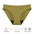 thumbnail image 5 of Duoif Swim Shorts Women, Women's Menstrual Physiological Swimming Leak Proof 4 Layer Menstrual Bikini Swim Bottoms Underwear Swimsuit Bottoms for Women Green L, 5 of 6