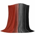 thumbnail image 6 of Red Black Ombre Blanket Soft Cozy Warm Throw Blanket for Couch, Plush Fuzzy Flannel Fleece Blankets for Sofa, Vintage Farmhouse Wooden Bed Blankets Lightweight Gifts for Women, 32"x48", 6 of 9