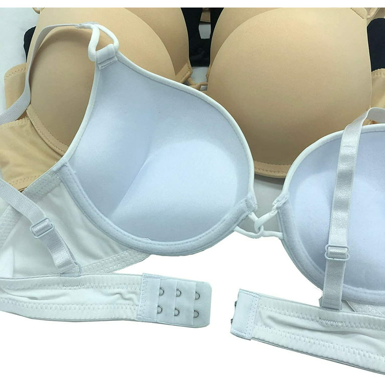 6 Pieces ADD 2 Cup Triple Maximum Lift Boost Cup Double Push Up Bra B/C  (36C)