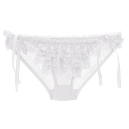 (2-Pack) Puawkoer Women sy Underpants Panties Bubble Underwear for Women Low Waist Lace Briefs Japanesey Clothes for Women Underwear Women Panties Bikini Pantie