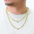 thumbnail image 2 of Nuragold 14k Real Yellow Gold Solid Mariner 6mm Chain Anchor Link Necklace (18"-26") Italian Jewelry for Men, 2 of 6