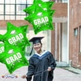 thumbnail image 6 of PMU Grad Congrats Star 18in Mylar Balloon Green Pkg/5, 6 of 7