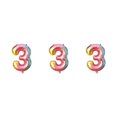 thumbnail image 1 of Toystoory Globos digitales Hermosa rampa de degradado de cumpleaños Suministros para fiestas Aniversario Suministro Maravilloso adorno gradiente Type1 NO1 Toystoory CBP354982, 1 of 1