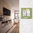thumbnail image 5 of Yayeee Rocker Switch Wall Plate 1-Gang 4.6"x2.9" Home Decorative Outlet Cover, Martini with Olive, 5 of 6