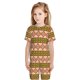 thumbnail image 4 of Balery Aztec Conjunto de Pijama Infantil de Manga Corta con Estampado – Ropa de Dormir de Algodón Suave-Medium, 4 of 4