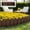 Coffee, variant on Plastic Garden Fence Edging 22x7in for Lawn, Flowerbed Border Decorative Picket Fence - Coffee/Green/Gray/Red