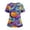 01-Hot Pink, variant on Halloween Scrub Tops Women Funny Print Plus Size Scrubs for Women,Stretchy Nursing Pediatric Uniforms Shirts with Pockets Blue XXL