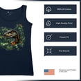 thumbnail image 6 of Velociraptor Jungle Women's Tank Top Dinosaur Hunter Jurassic Period Raptor Reptile Dino Tropical Paleontology, 6 of 7