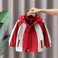 thumbnail image 5 of Chenyin Baby Kids Boys Girls Fleece Jacket + Hooded Trench Coat 2PCS Toddler Fall Winter Warm Windbreaker Jacket Outerwear 1-5 years old, 5 of 8