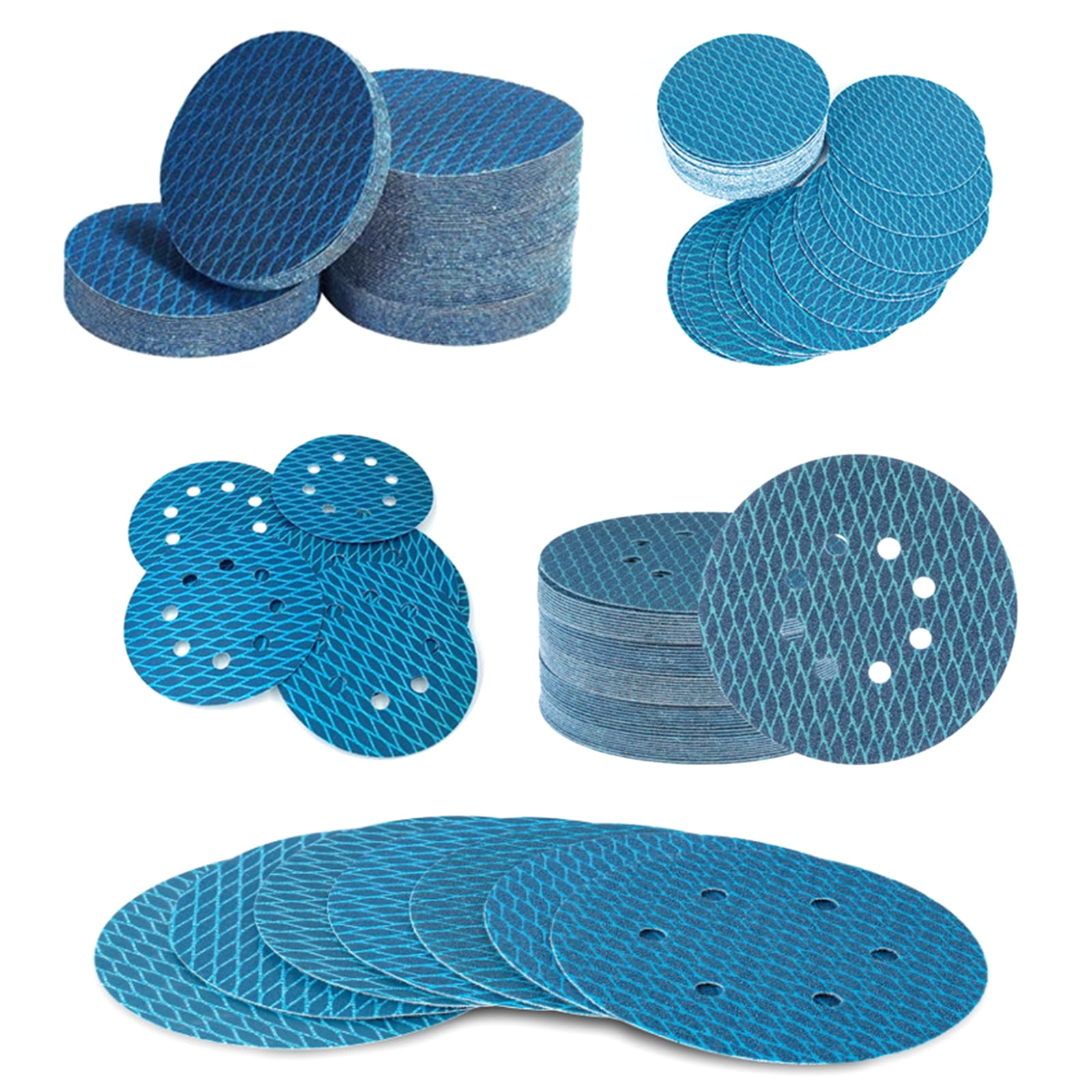 100Pcs 5inch 8 Hole Sanding Disc 125mm Orbital Sander Sandpaper Abrasive Tool For Rhombus Sanding Disc Replacement