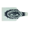 thumbnail image 2 of Compass Cutting Board, All Seeing Eye Compass with Directions Occultism Art Illustration, Decorative Tempered Glass Cutting and Serving Board, Wine Bottle Shape, Dark Blue and White, by Ambesonne, 2 of 5