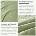thumbnail image 4 of Davulos Full Size Comforter Set,7 Pieces Sage Green Bed in a Bag All Seasons Bedding Sets with Comforter, Flat Sheet, Fitted Sheet, Pillow Shams,Pillowcases, 4 of 8