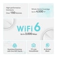 thumbnail image 3 of Sistema de enrutador de malla TP-Link Wi-Fi 6 AX3000 | 2- Enrutadores de malla | Deco W6000 (paquete de 2) | 5000 pies cuadrados de cobertura WiFi (renovada), 3 of 5