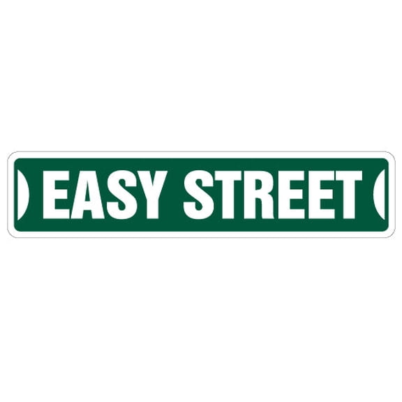 SignMission SS-Easy Street 4 x 18 in. Easy Street Sign