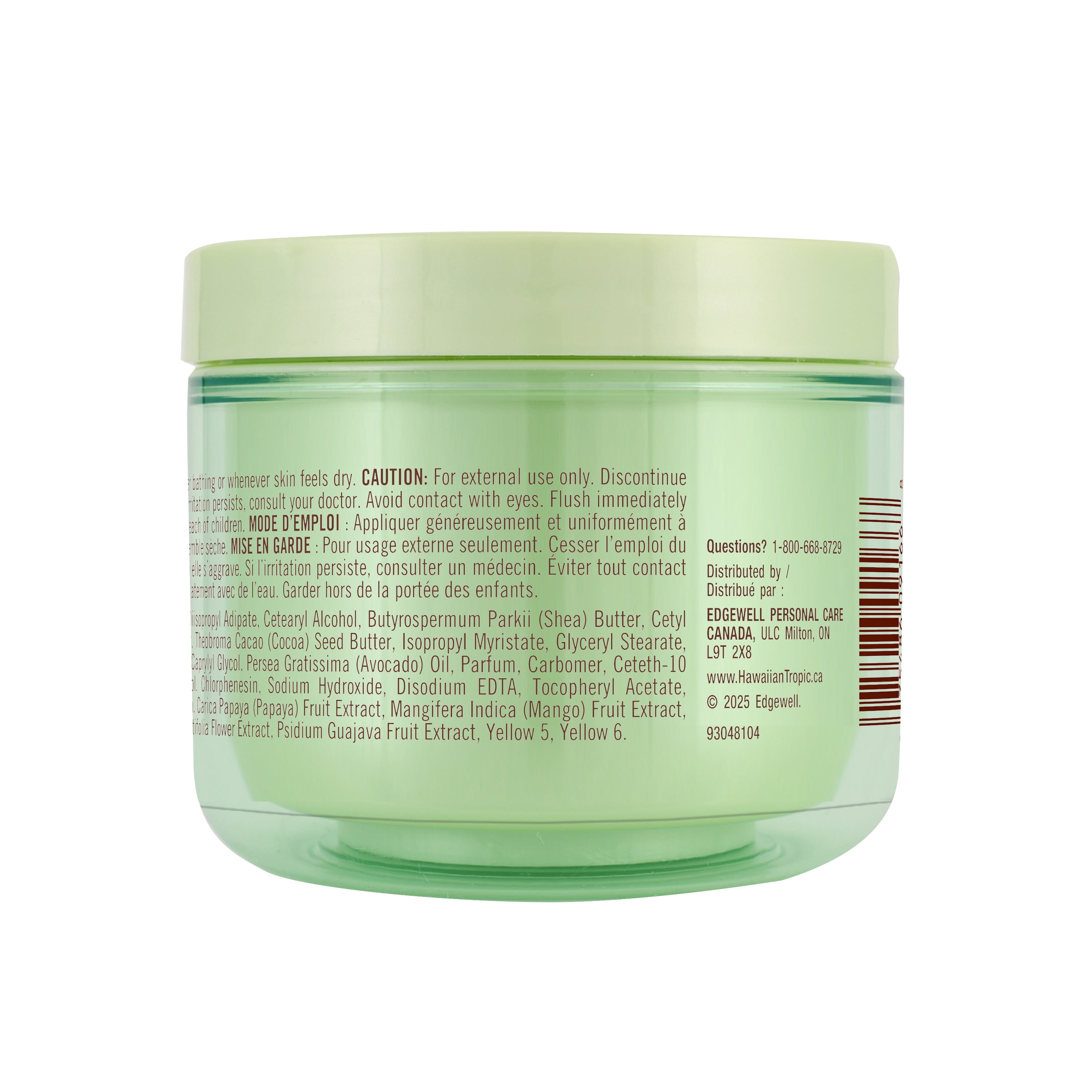 Hawaiian Tropic After Sun Lotion Moisturizer and Hydrating Body Butter with Coconut Oil, 8 Ounce