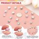 thumbnail image 3 of Uxcell 80 Pcs Cuentas de Porcelana, Cuentas Redondas de Cerámica Impresas de 10mm, Cuentas Espaciadoras Hechas a Mano para Hacer Joyas, Aretes, Collares, Manualidades DIY, Azul/Púrpura/Rojo/Rosa, 3 of 6
