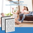thumbnail image 4 of 20x25x3 MERV 13 Pleated Air Filter Replacement Compatible with Honeywell Home Air Filter and Zephyr VGF Series 20x25x3 Whole Home Return Air Grille F, 4 of 7