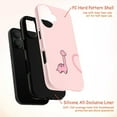 thumbnail image 4 of Adorable Dino Phone Case, Simple Cartoon Dinosaur Phone Cover for iPhone 16 15 14 13 12 11 Pro Max Mini Plus, Gift for Couple (Pink), 4 of 6