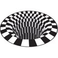 thumbnail image 1 of Alfombra Vortex Illusion YONGSHENG alfombra con Impresión con efecto trampa 3D antideslizante redonda, 1 of 5