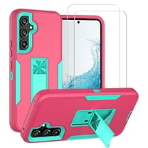Xhy Samsung Galaxy A54 5G Case with Screen Protector and Magnetic Car Mount Kickstand Military Grade Full Body Double Layer Drop Rugged Durable for Galaxy A54 5G Phone - Rose Red&Green
