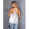 thumbnail image 5 of Ekouaer Women's 2 Pack Tank Tops V Neck Camisole Spaghetti Strap Country Concert Tops Medium, 5 of 6