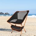 thumbnail image 2 of Sillón plegable para acampar al aire libre, caza, ocio, pesca, silla, naranja Sunnimix Asiento plegable al aire libre, 2 of 7