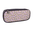 thumbnail image 2 of Picia Different Avocados Pattern Large Capacity PU Leather Pencil Case Organizer Pen Marker Holder Double Zipper Storage Bag Big Pencil Pouch for College Office, 2 of 6