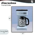 thumbnail image 4 of Stupell Industries Eclectic Disco Coffee Maker over Blue Gray Framed Giclee Art, 11 x 14, by LISH Creative, 4 of 8