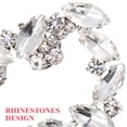 thumbnail image 2 of 1 par de clips de zapatos de cristal cuadrados, accesorio de moda para zapatos de mujer, hebillas de zapatos para novias y bodas., 2 of 8