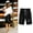 Black, variant on Gspmoly Shorts Women, Women'S Shorts and Linen Fashionable Printing Elastic Waist 5-Inch Pants Drawstring 5-Inch Shorts Plus Size Shorts for Women Clearance Sale Green S