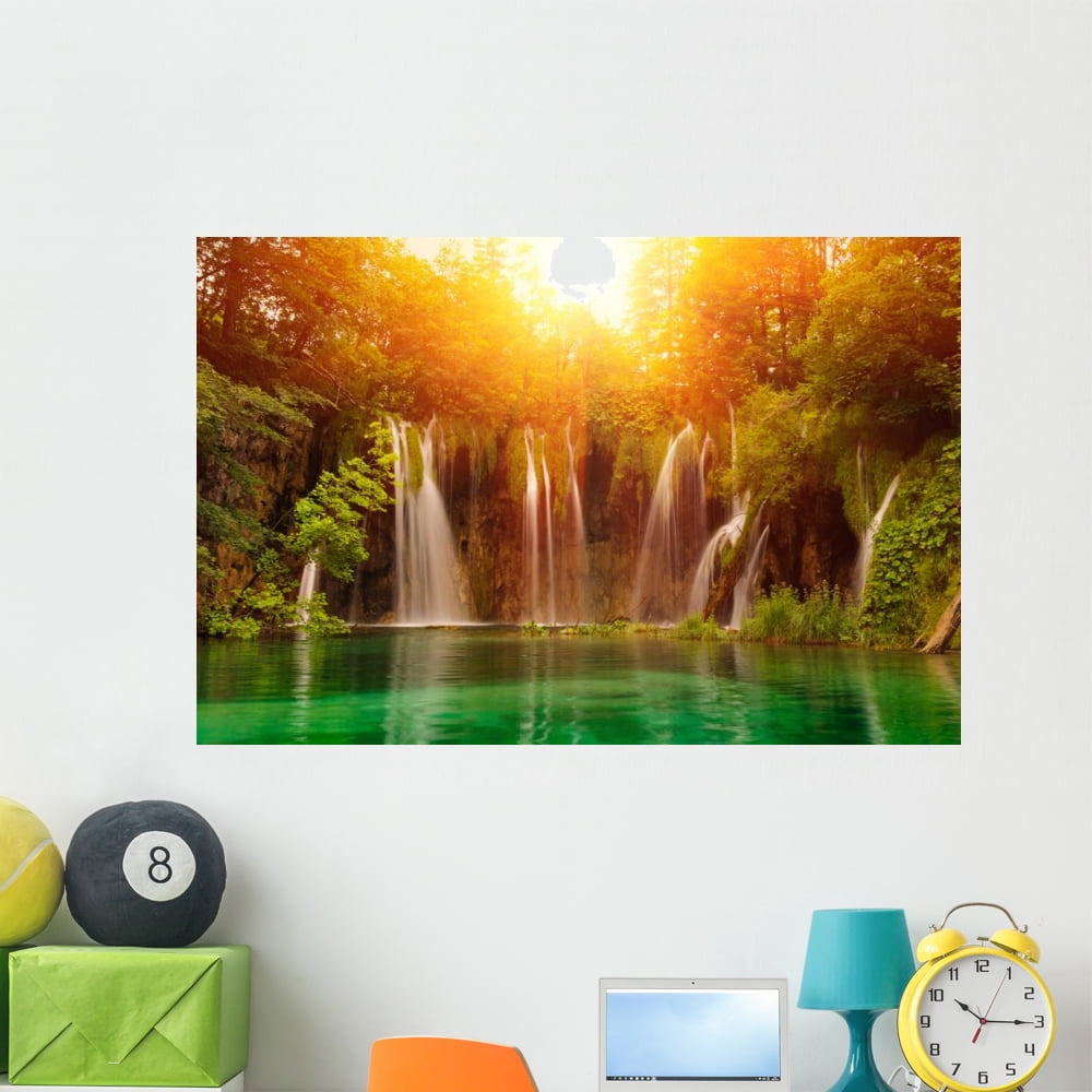 Waterfalls National Park Plitvice Wall Mural by Wallmonkeys Peel and ...