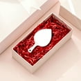 thumbnail image 6 of ACDANC White Hand Mirror - 6.3"×3.3"×0.8" Teardrop Leaf Shape Small Handle Mirror, 6 of 7