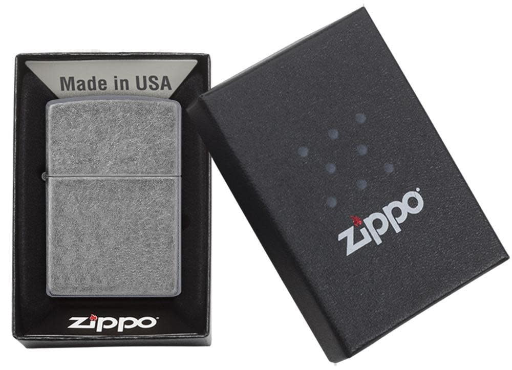 Zippo Antique Silver Plate Pocket Lighter